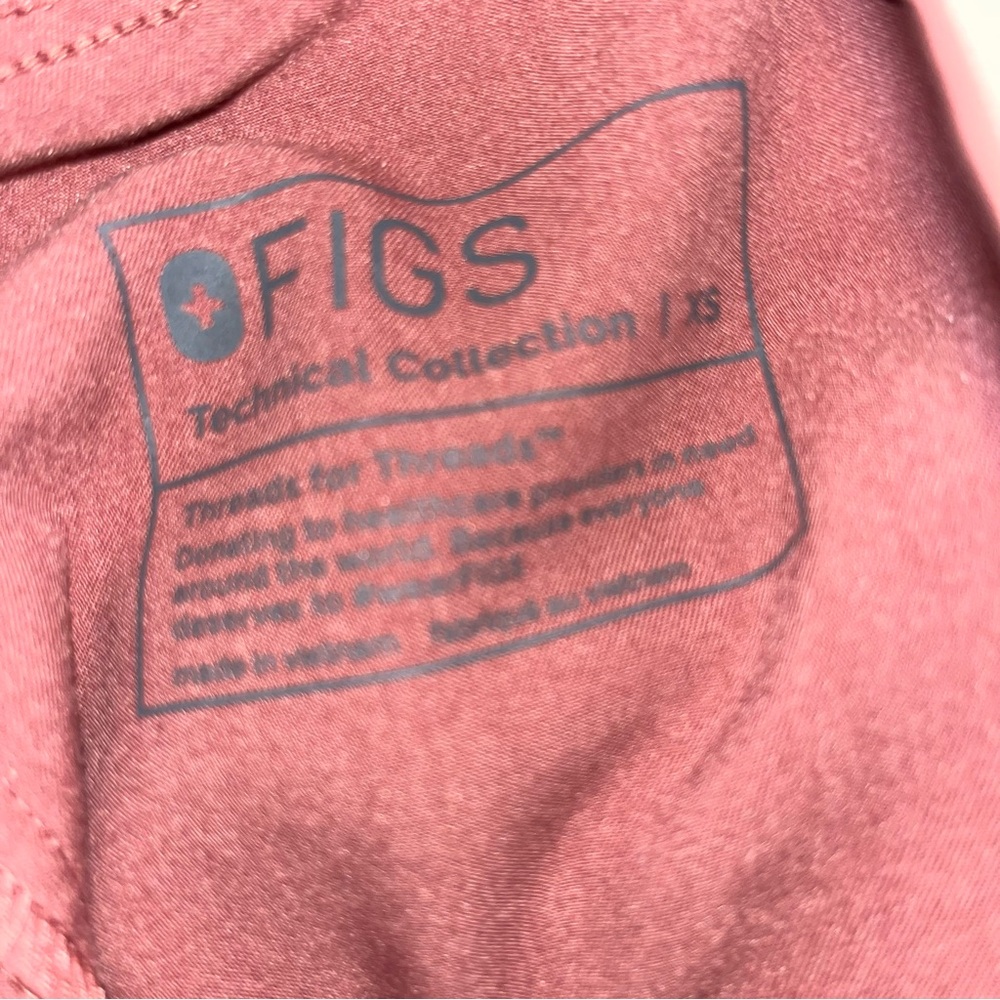 Wide Leg High Waisted Figs Scrub Pants - Picture 2 of 3